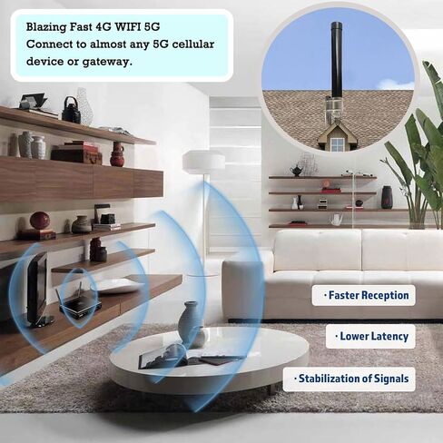 SignalPlus TMobile 4x4 MIMO Omni Antenna 5G, Outdoor 4G LTE MIMO 4x4 Antennas for 4G/5G Routers, Verizon, AT&T, Homes and RV in Kuwait