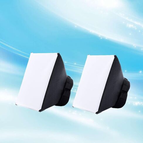 2pcs Flash Diffuser Softbox for DSLR Flash Universal Interface Black in Kuwait