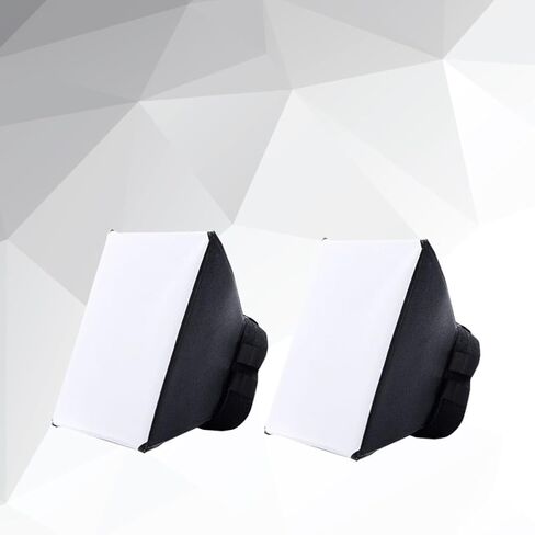 2pcs Flash Diffuser Softbox for DSLR Flash Universal Interface Black in Kuwait