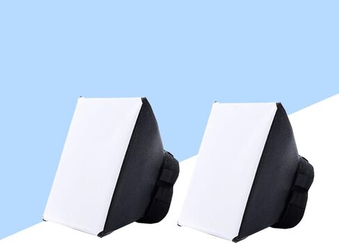 2pcs Flash Diffuser Softbox for DSLR Flash Universal Interface Black in Kuwait