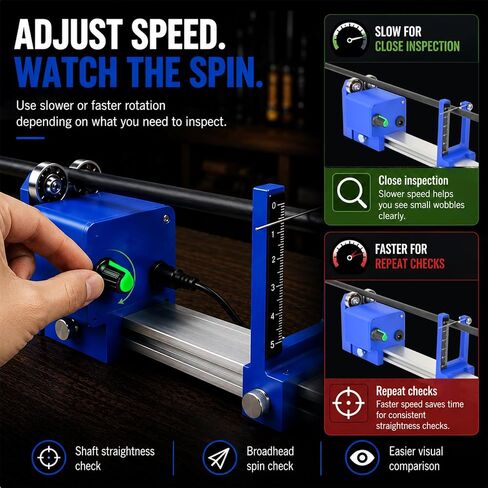 Electric Arrow Spinner Tester Arrow Straightness Checker in Kuwait