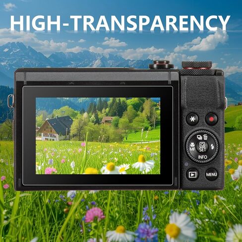 3-Pack Screen Protector Compatible with Canon G7X Mark III, HD Clear Tempered Glass Film 9H Hardness Full Coverage Bubble-Free Scratch-Resistant Protective Film in Kuwait