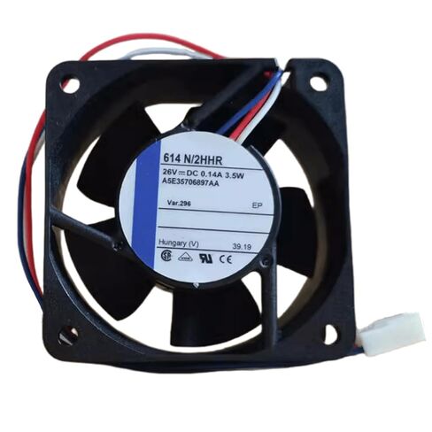 26V 614N / 2HHR 0.14A 3.5W 6025 مروحة تبريد 60X60X25MM 3-Wire in Kuwait