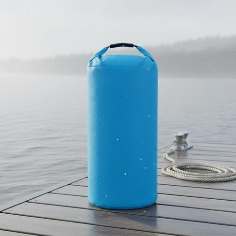 Drawstring Pouch Round Bottom Storage Bag Sand Anchor Sack Umbrella Weight Carrier Tough Waterproof Polyester With Adjustable Strap suitable for tent, Orange in Kuwait