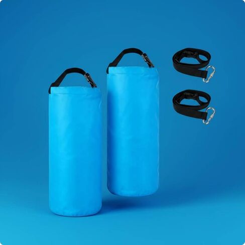 Amagogo Drawstring Pouch Round Bottom Storage Bag Sand Anchor Sack Umbrella Weight Carrier Waterproof Polyester With Adjustable Strap suitable for beach, Orange in Saudi Arabia