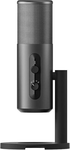 EPOS Gaming B20 Streaming Microphone - 2.9m Cable USB-C Computer Microphone for Gaming - PC & Laptop Connection with Audio Controls - Compatible with PC, Mac, and PS4/5 - Desk Stand Included, Gray in Saudi Arabia