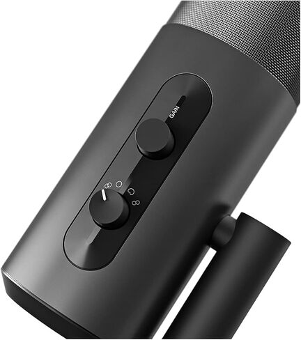 EPOS Gaming B20 Streaming Microphone - 2.9m Cable USB-C Computer Microphone for Gaming - PC & Laptop Connection with Audio Controls - Compatible with PC, Mac, and PS4/5 - Desk Stand Included, Gray in Saudi Arabia