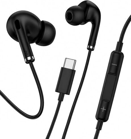 USB C Headphone Wired in-Ear for Samsung S26 Edge S25 Ultra S24 Fe A57 A37 in Saudi Arabia