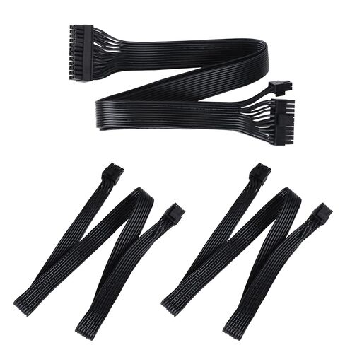 SilverStone Technology PP05-MBEPS 20+4 pin ATX (550mm) + EPS 8 pin (4+4) (750mm) Modular Flat Power Cable Kit, SST-PP05-MBEPS in Saudi Arabia