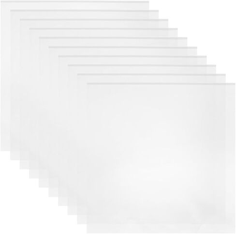 Kisangel 10pcs White Plastic Vinyl Record Outer Sleeves with Adhesive for Protecting Records Suitable for Album Protective Cover in Saudi Arabia