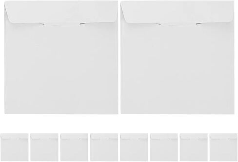 50 Pack White Cardboard CD Sleeves for Secure DVD Shipping & Storage in Saudi Arabia