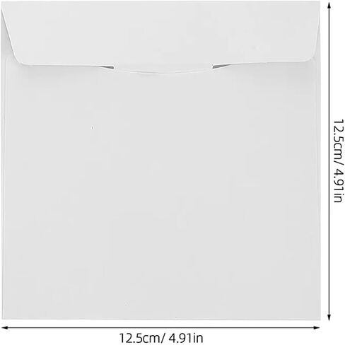 50 Pack White Cardboard CD Sleeves for Secure DVD Shipping & Storage in Saudi Arabia