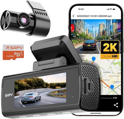 BlackVue SAFY8, 2K + 1080P Dash Cam Front and Rear, 64GB Included in Saudi Arabia