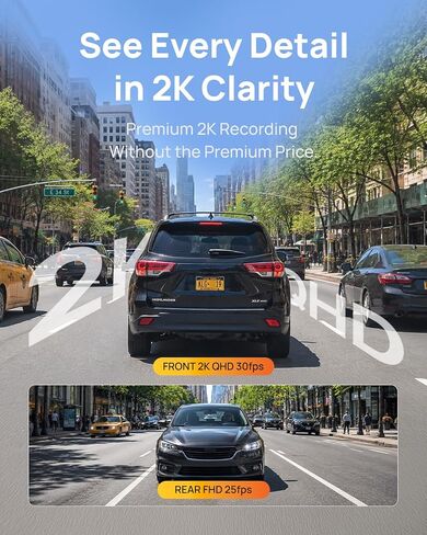 BlackVue SAFY8, 2K + 1080P Dash Cam Front and Rear, 64GB Included in Saudi Arabia