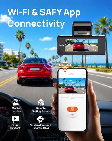 BlackVue SAFY8, 2K + 1080P Dash Cam Front and Rear, 64GB Included in Saudi Arabia