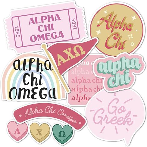 Desert Cactus Alpha Chi Omega Sorority Sticker Decal (Cute) in Kuwait