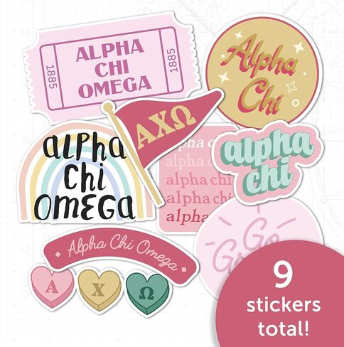 Desert Cactus Alpha Chi Omega Sorority Sticker Decal (Cute) in Kuwait