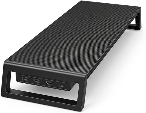 Fayquaze Monitor Stand Riser with USB Hub, Ergonomic Laptop Stand, Desk Organizer for Computer in Kuwait