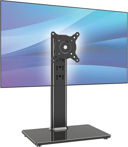 Single Monitor Arm, Monitor Mount for 17-32 inch Screens Gas Spring Adjustable Monitor Stand, Vesa Mount with Clamp and Grommet Aluminum Base - Fits 4.4 to 22lbs LCD Computer Monitors AX09DB01-1 in Kuwait