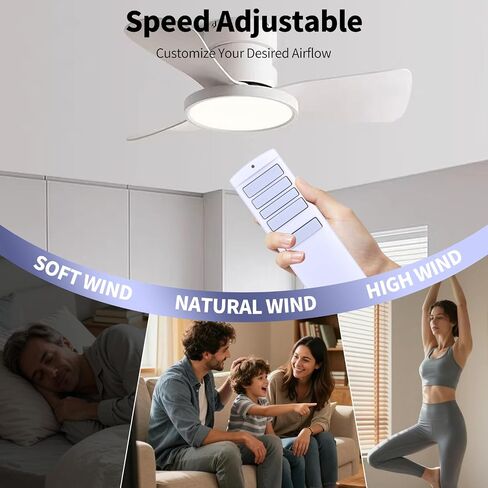 Replacememnt for Harbor Breeze Ceiling Fan Remote Control Replacement, Compatible Models A25-TX001-R1 A25-TX005-R A25-TX013 ZJF-RT01A, Support 3 Speeds ＆ Light Dimmer (Remote Only) in Kuwait