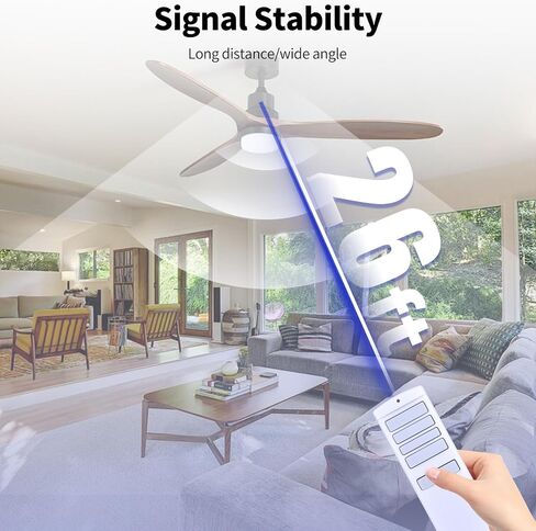 Replacememnt for Harbor Breeze Ceiling Fan Remote Control Replacement, Compatible Models A25-TX001-R1 A25-TX005-R A25-TX013 ZJF-RT01A, Support 3 Speeds ＆ Light Dimmer (Remote Only) in Kuwait