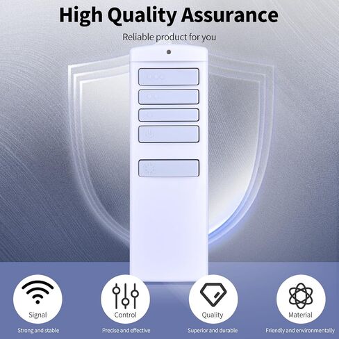Replacememnt for Harbor Breeze Ceiling Fan Remote Control Replacement, Compatible Models A25-TX001-R1 A25-TX005-R A25-TX013 ZJF-RT01A, Support 3 Speeds ＆ Light Dimmer (Remote Only) in Kuwait