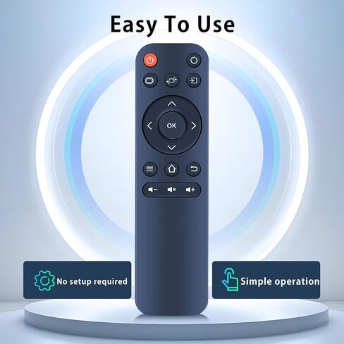 RETROSUN Replacement Remote Control for HAPPRUN H1 Native 1080P Portable Outdoor Movie Projector, for NICPOW RD850 Mini Projector in Kuwait