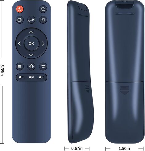 RETROSUN Replacement Remote Control for HAPPRUN H1 Native 1080P Portable Outdoor Movie Projector, for NICPOW RD850 Mini Projector in Kuwait