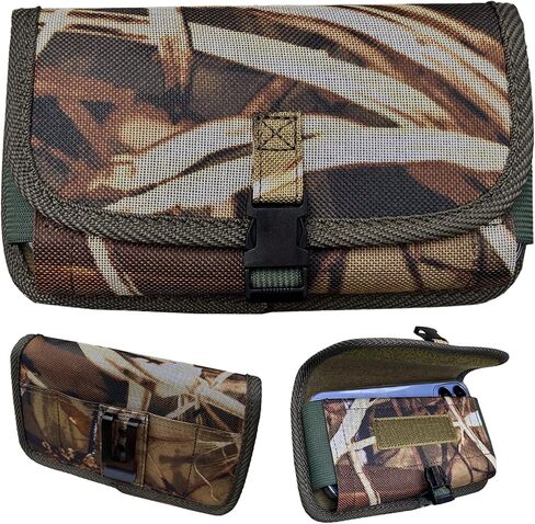 Camo Cell Phone Holster for Men, Belt Clip Phone Holder, Large Tactical Phone Pouch for iPhone 17 16 15 14 Pro Max 17 16 15 14 Plus, for Galaxy S25 Ultra,S25 Plus,Heavy Duty Buckle Closure in Kuwait
