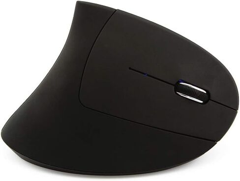 FLY WAY Wireless Bluetooth Vertical Mouse, Ergonomic 800/1200/1600DPI Colorful Backlight Mice with BT CSR 4.0 Receiver, 6 Buttons, for PC Laptop Computer MacBook (Black) in Kuwait
