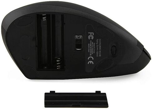 FLY WAY Wireless Bluetooth Vertical Mouse, Ergonomic 800/1200/1600DPI Colorful Backlight Mice with BT CSR 4.0 Receiver, 6 Buttons, for PC Laptop Computer MacBook (Black) in Kuwait