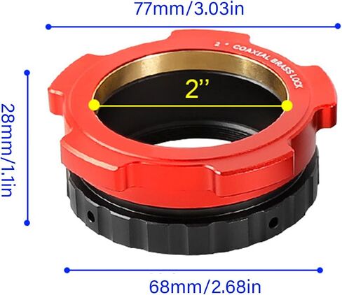 Secure Locking Female to 2 in Coaxial Adapter with Coaxial Mechanism for Stable Observation and Accuracy Light Weight Sleeve in Kuwait