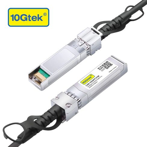 10Gtek SFP+ DAC Twinax Cable - 10GBASE-CU Passive Direct Attach Copper SFP Cable for Cisco SFP-H10GB-CU3.6M, Ubiquiti UniFi UC-DAC-SFP+, Meraki, Fortinet, D-Link, 26AWG, 3.6-Meter(11.8ft) in Kuwait