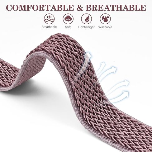 12 Pack Stretchy Nylon Compatible with Garmin Vivoactive 5 Watch Bands/Vivoactive 6, 20mm Quick Release Elastic Sport Strap for Venu Sq 2/Forerunner 55/165/245/645 Women Men in Saudi Arabia