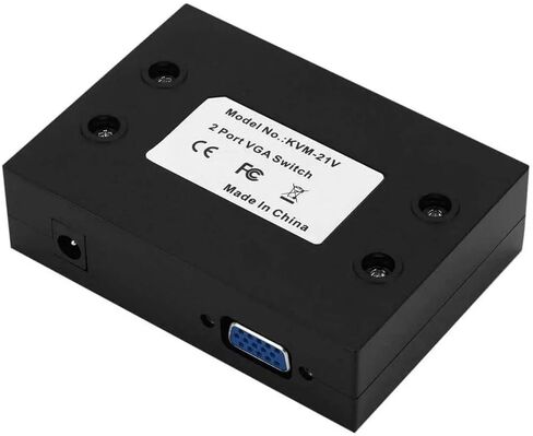 2-Port VGA Switch Box 2 in 1 Out, VGA SVGA XVGA UXGA Monitor Switcher, 2 Computers Share 1 Monitor or 1 Computer to 2 Monitors, No Power Required, Plug & Play, Button Switch in Kuwait