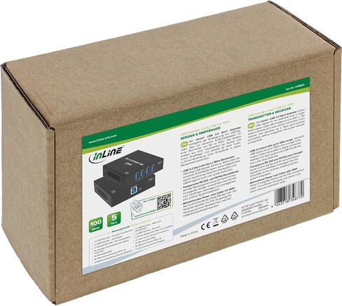Inline USB 3.2 Extender Cat.6 100m 5Gb/s PoC RS232 in Saudi Arabia