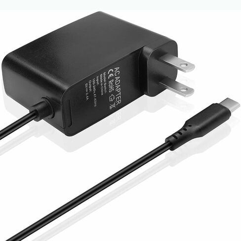 Charger for Nintendo Switch | 2.4A AC Power Supply Adapter with 5FT USB C Cable | Fast Travel Wall Charging Kit Compatible with OLED/Dock Switch and Pro Controller (Support TV Mode) in Kuwait