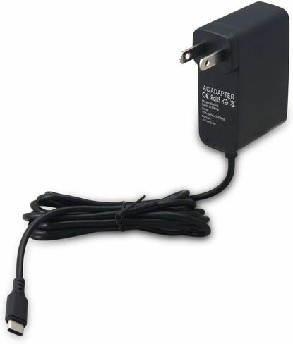 Charger for Nintendo Switch | 2.4A AC Power Supply Adapter with 5FT USB C Cable | Fast Travel Wall Charging Kit Compatible with OLED/Dock Switch and Pro Controller (Support TV Mode) in Kuwait
