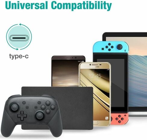 Charger for Nintendo Switch | 2.4A AC Power Supply Adapter with 5FT USB C Cable | Fast Travel Wall Charging Kit Compatible with OLED/Dock Switch and Pro Controller (Support TV Mode) in Kuwait