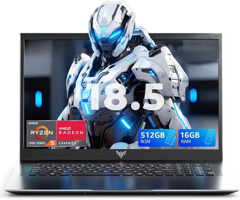18.5 Inch Gaming Laptop with 7000 mAh Battery,AMD Ryzen 7430U UP to 4.3GHZ in Kuwait