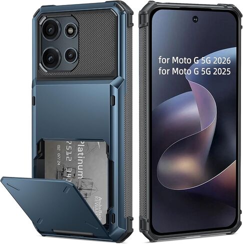 for MOTO G 5G 2026 2025 Wallet Case,5 Credit Card Holder Flip Cover in Kuwait