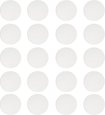 PATIKIL 15mm Metal Plate for Phone Magnet, 20pcs Round Adhesive Metal Plate Replacement Stickers for Magnetic Car Mount Holder Phone Case Wall, Silver Tone in Kuwait