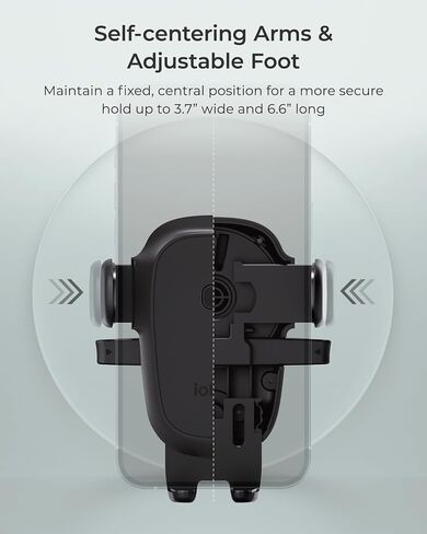 iOttie Easy One Touch Wireless 3 Air Vent Car Mount, Qi Fast Charging Phone Holder, One-Handed Auto Clamp, Secure Vent Clip, Adjustable Viewing for iPhone 12-17, Galaxy & Smartphones in Kuwait