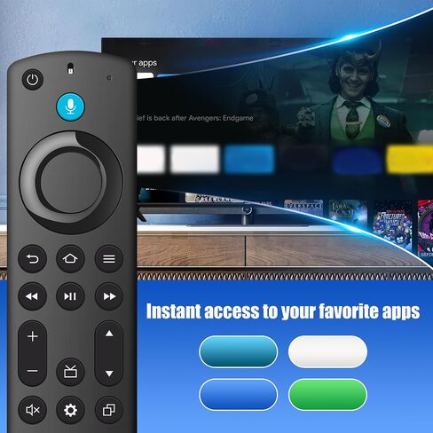 Remote Voice Replacement Fit for Fire Stick(HD/Lite/2nd/3rd Gen/4K/4K Max), for FireStick Insignia/Toshiba/Pioneer/Omni QLED Fire-Series Smart TVs with Fire Voice Controller in Kuwait