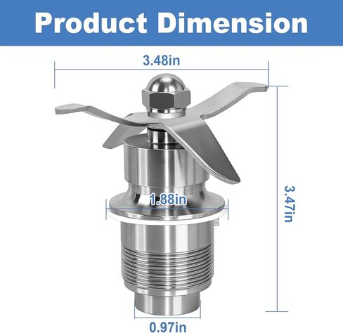 502977 Blade Cutting Assembly, Compatible With Waring Gallon CB6 / CB10 / CB15 Blenders, Replaces 18396, 018396, 501920, 502493, 500962, 501838, 502975 Blending Assembly in Saudi Arabia