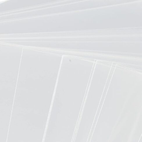 Generic 50Pcs Record Sleeves OPP Plastic Outer Covers for 12in Records Resealable Non Adhesive Clear Storage for Single and Double Albums Collectors DJs Home Use in Kuwait