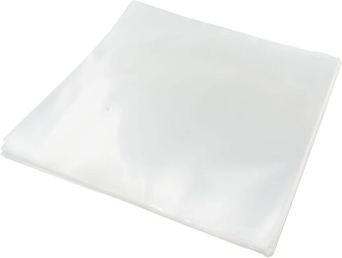 Generic 50Pcs Record Sleeves OPP Plastic Outer Covers for 12in Records Resealable Non Adhesive Clear Storage for Single and Double Albums Collectors DJs Home Use in Kuwait