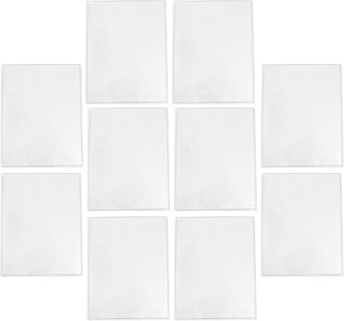 SEWACC 10pcs 8.5x11 PVC Hard Plastic Sheet Protectors, Heavy Duty Rigid Document Sleeves for Photos and Report Covers, Reusable Office and School Use in Saudi Arabia