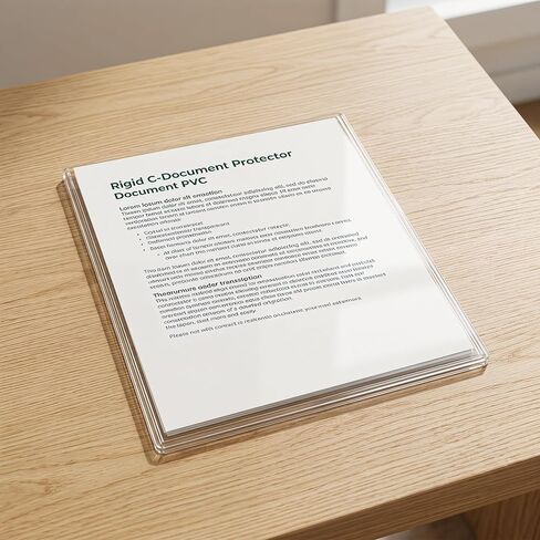 SEWACC 10pcs 8.5x11 PVC Hard Plastic Sheet Protectors, Heavy Duty Rigid Document Sleeves for Photos and Report Covers, Reusable Office and School Use in Saudi Arabia