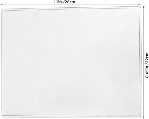 SEWACC 10pcs 8.5x11 PVC Hard Plastic Sheet Protectors, Heavy Duty Rigid Document Sleeves for Photos and Report Covers, Reusable Office and School Use in Saudi Arabia
